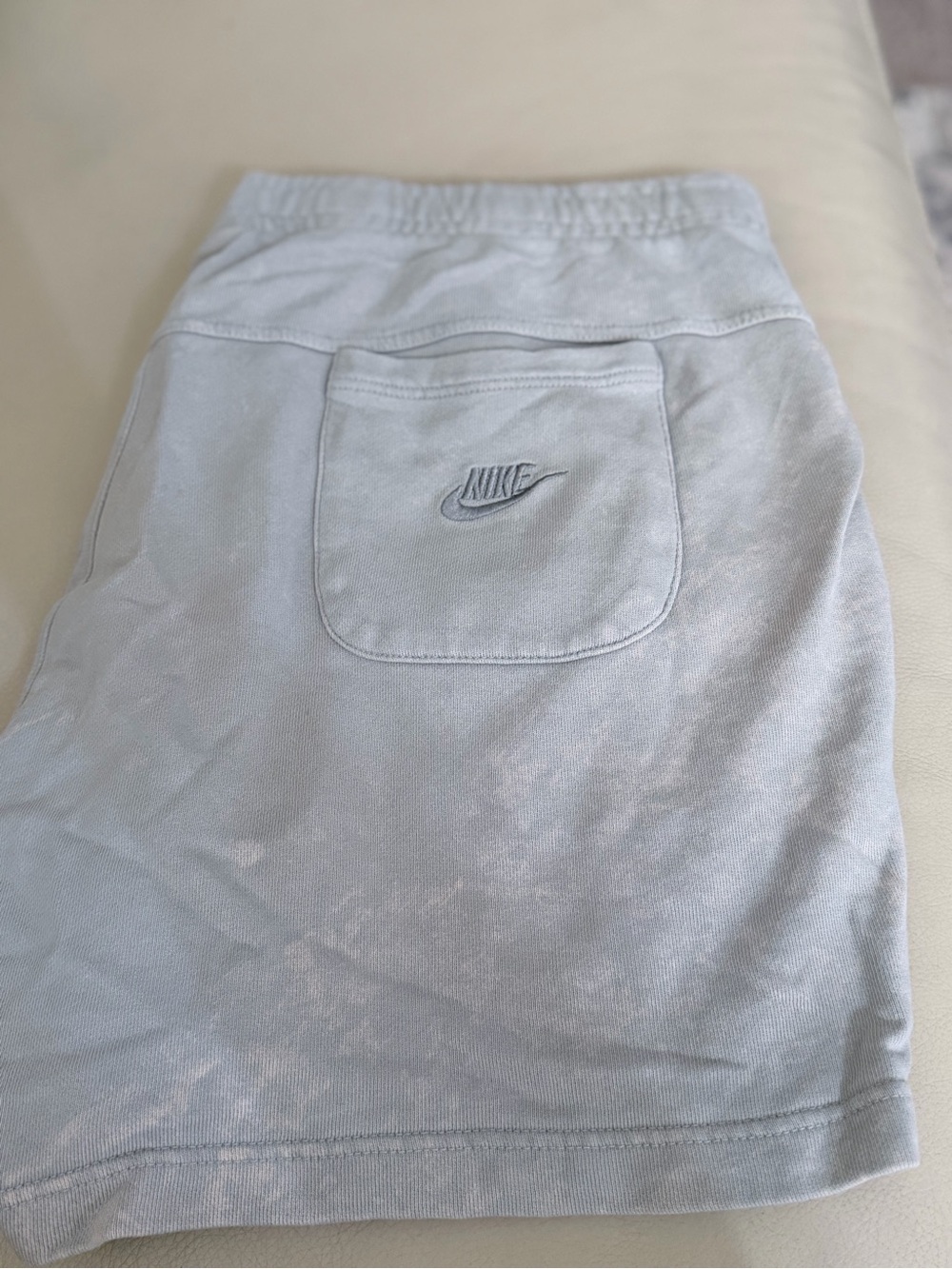 🔥Nike Mens Large Light Gray Cotton Shorts with Back Pocket🔥